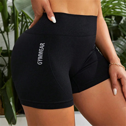 Women High Waist Butt Lift Sports Short Pants High Stretch - BeeBeeBuys