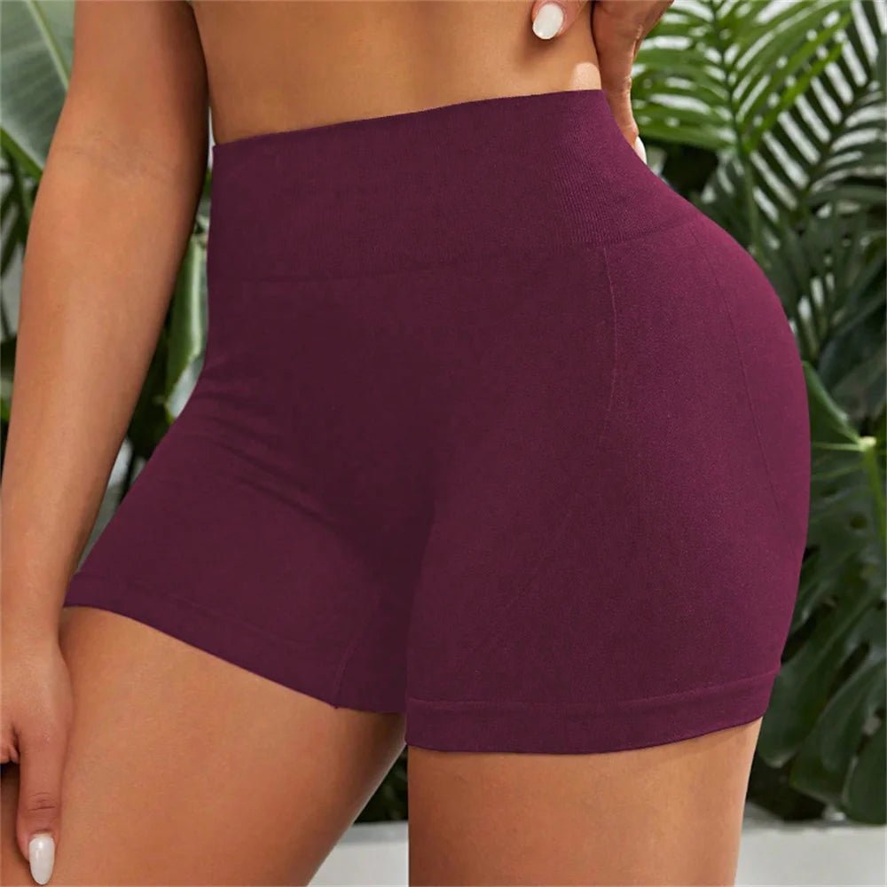 Women High Waist Butt Lift Sports Short Pants High Stretch - BeeBeeBuys
