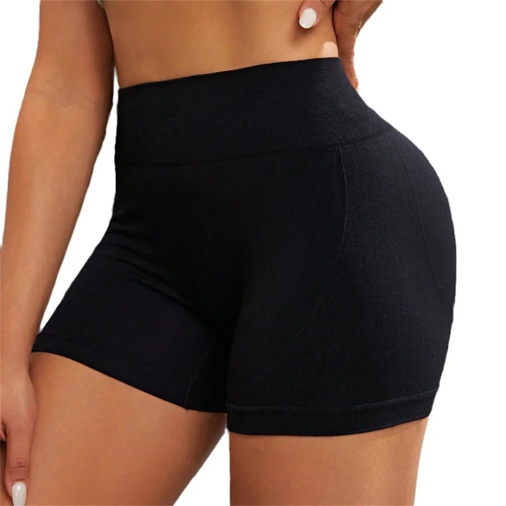 Women High Waist Butt Lift Sports Short Pants High Stretch - BeeBeeBuys