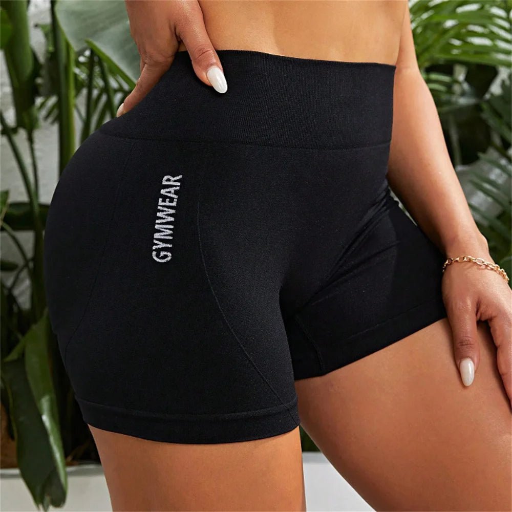 Women High Waist Butt Lift Sports Short Pants High Stretch - BeeBeeBuys