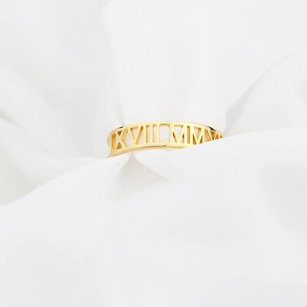 Women's Customized name Ring Stainless Steel Customized Jewelry Gift - BeeBeeBuys