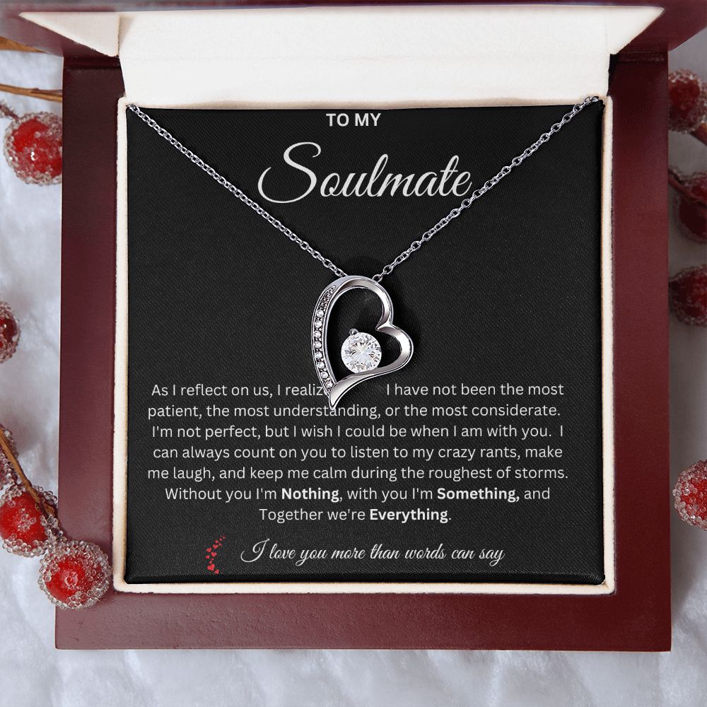 Soulmate - Together we're Everything - love necklace