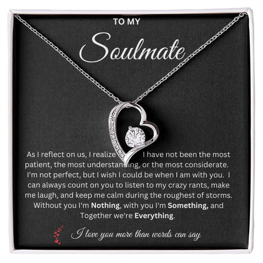 Soulmate - Together we're Everything - love necklace